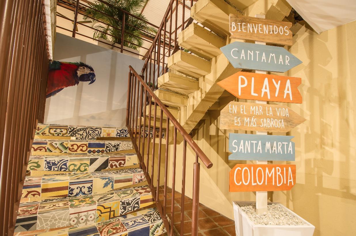 The Cantamar Beach Hostel サンタ・マルタ エクステリア 写真