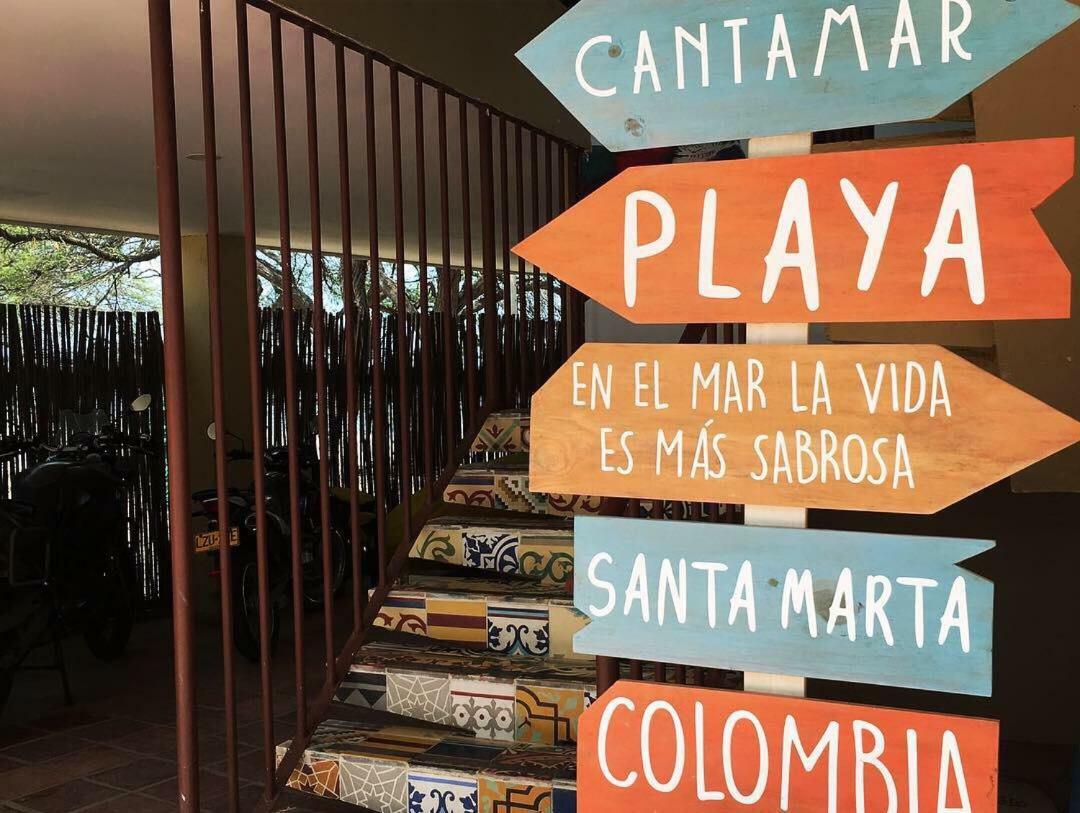 The Cantamar Beach Hostel サンタ・マルタ エクステリア 写真